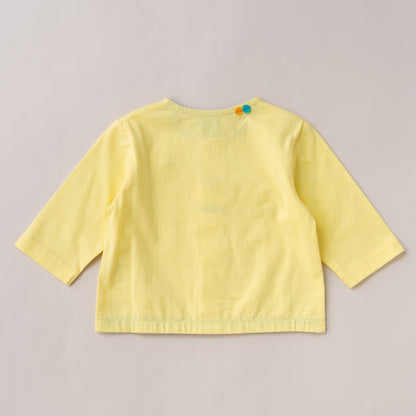 ベビーサマーカーディガン　YELLOW