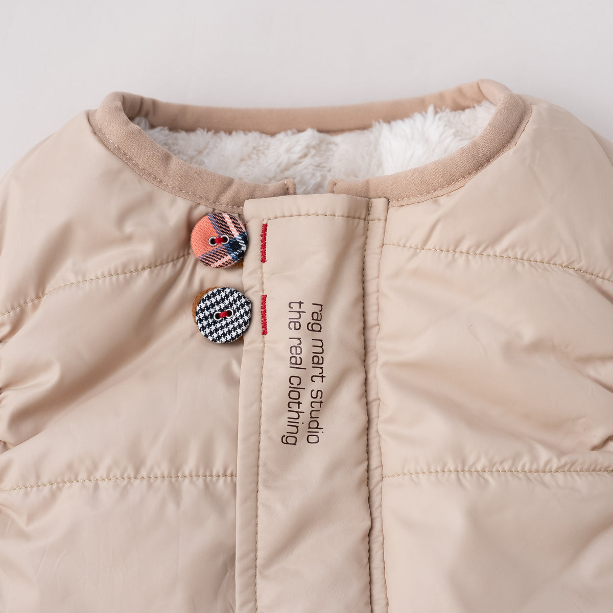 リバーシブルナイロンベスト　BEIGE