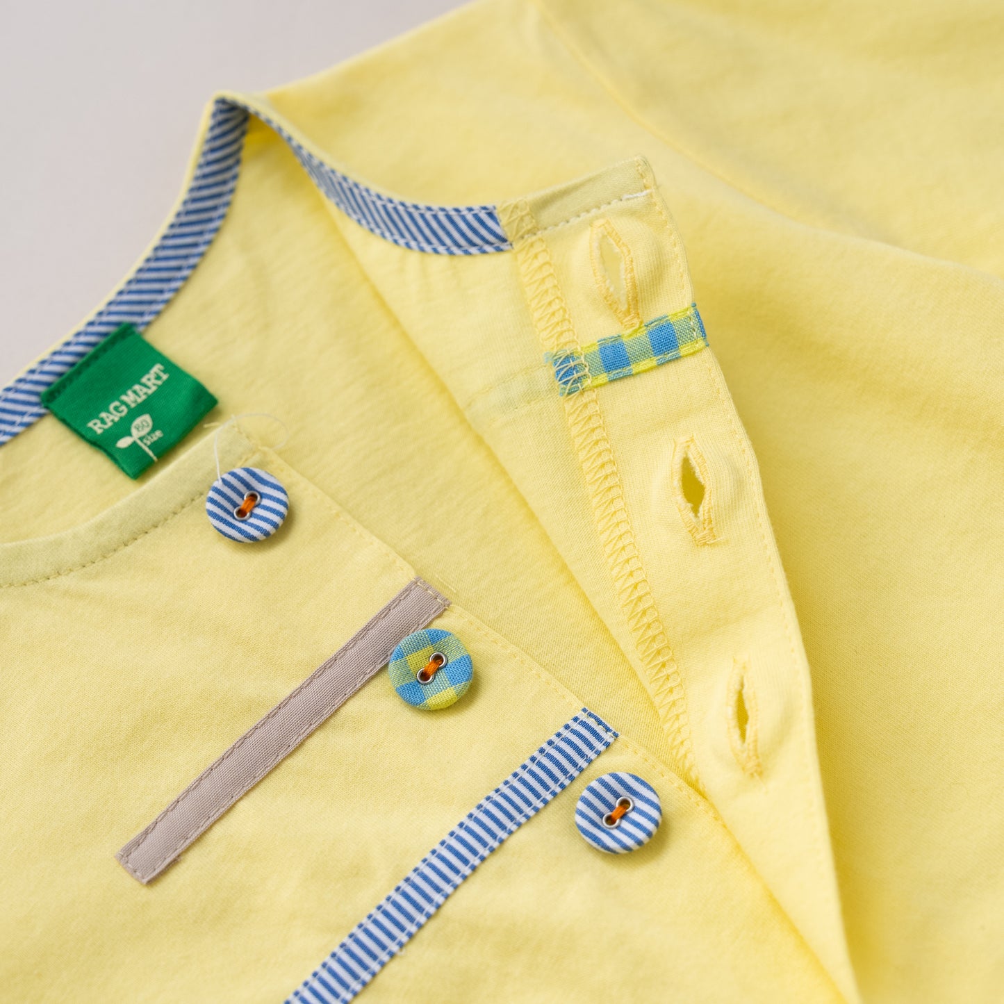 ベビーサマーカーディガン　YELLOW