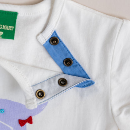 ベビーTシャツ【ぞうさん】　OFF-WHITE