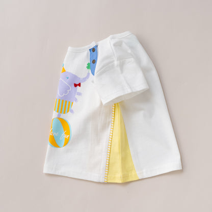 ベビーTシャツ【ぞうさん】　OFF-WHITE