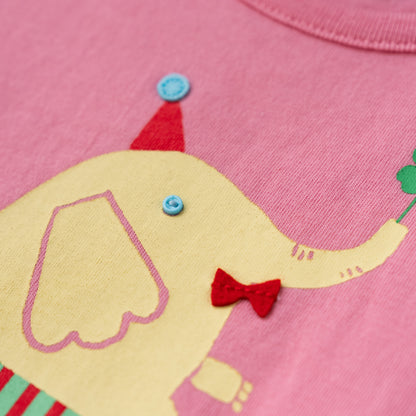 ベビーTシャツ【ぞうさん】　PINK