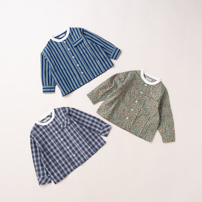 バンドカラーシャツ　PRINT