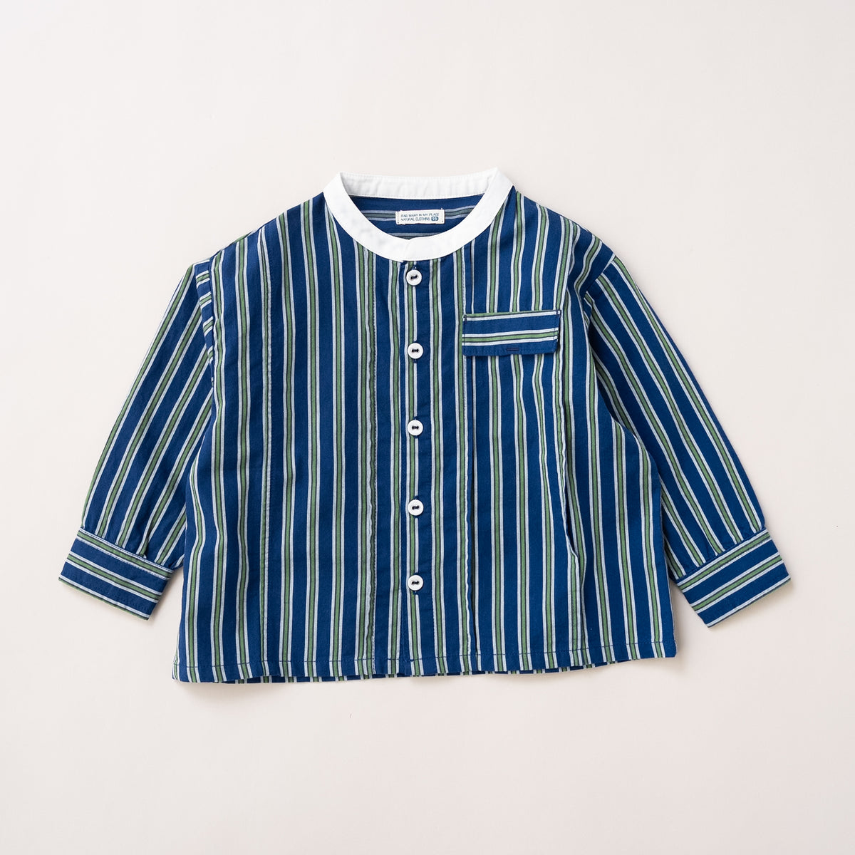 バンドカラーシャツ　STRIPE