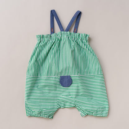 サロペット＆Tシャツセット　STRIPE