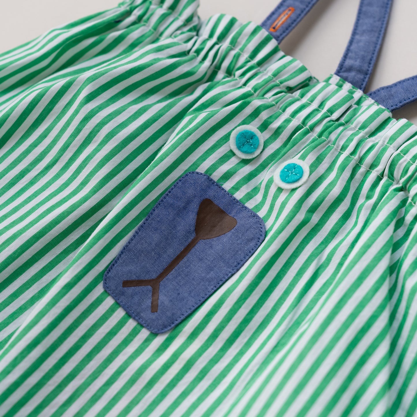 サロペット＆Tシャツセット　STRIPE