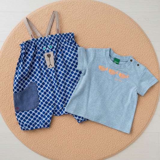 サロペット＆Tシャツセット　DOT