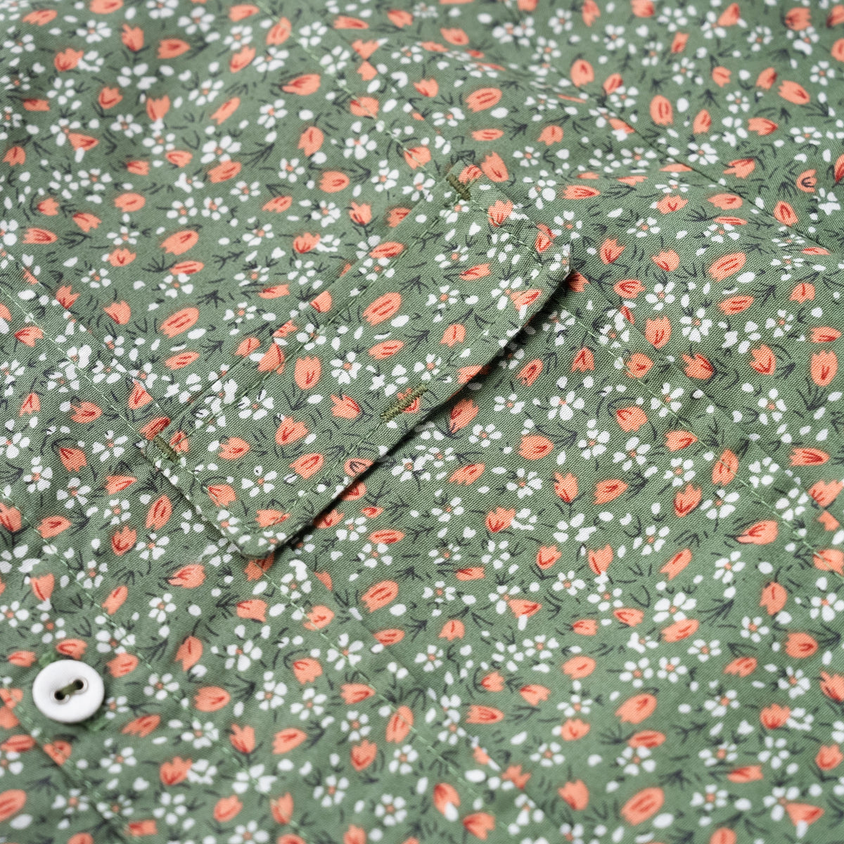 バンドカラーシャツ　PRINT