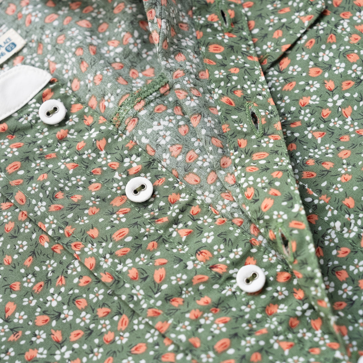 バンドカラーシャツ　PRINT