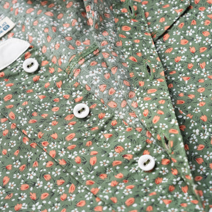 バンドカラーシャツ　PRINT