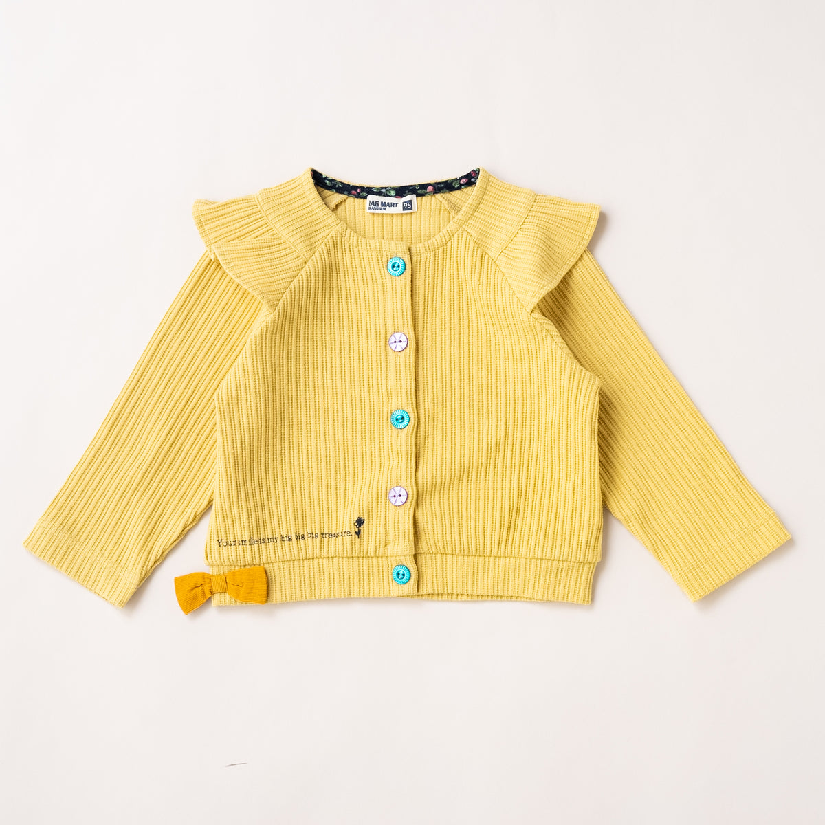 ニットカーディガン　YELLOW