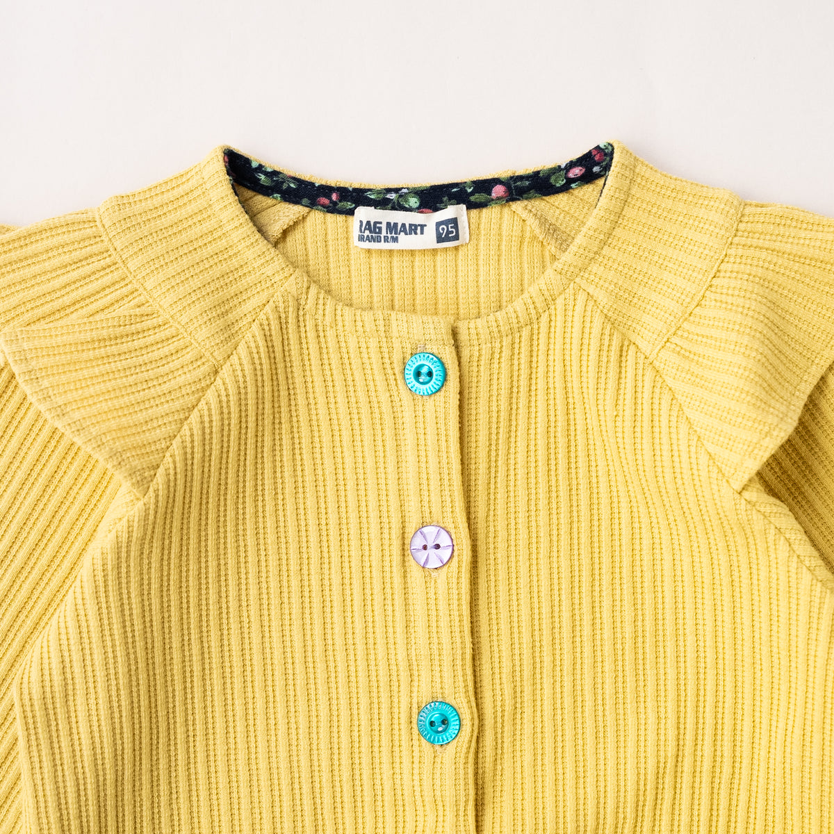 ニットカーディガン　YELLOW