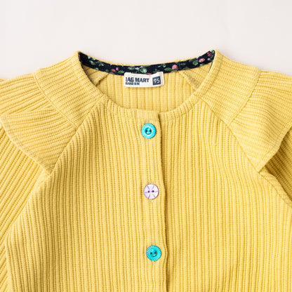 ニットカーディガン　YELLOW