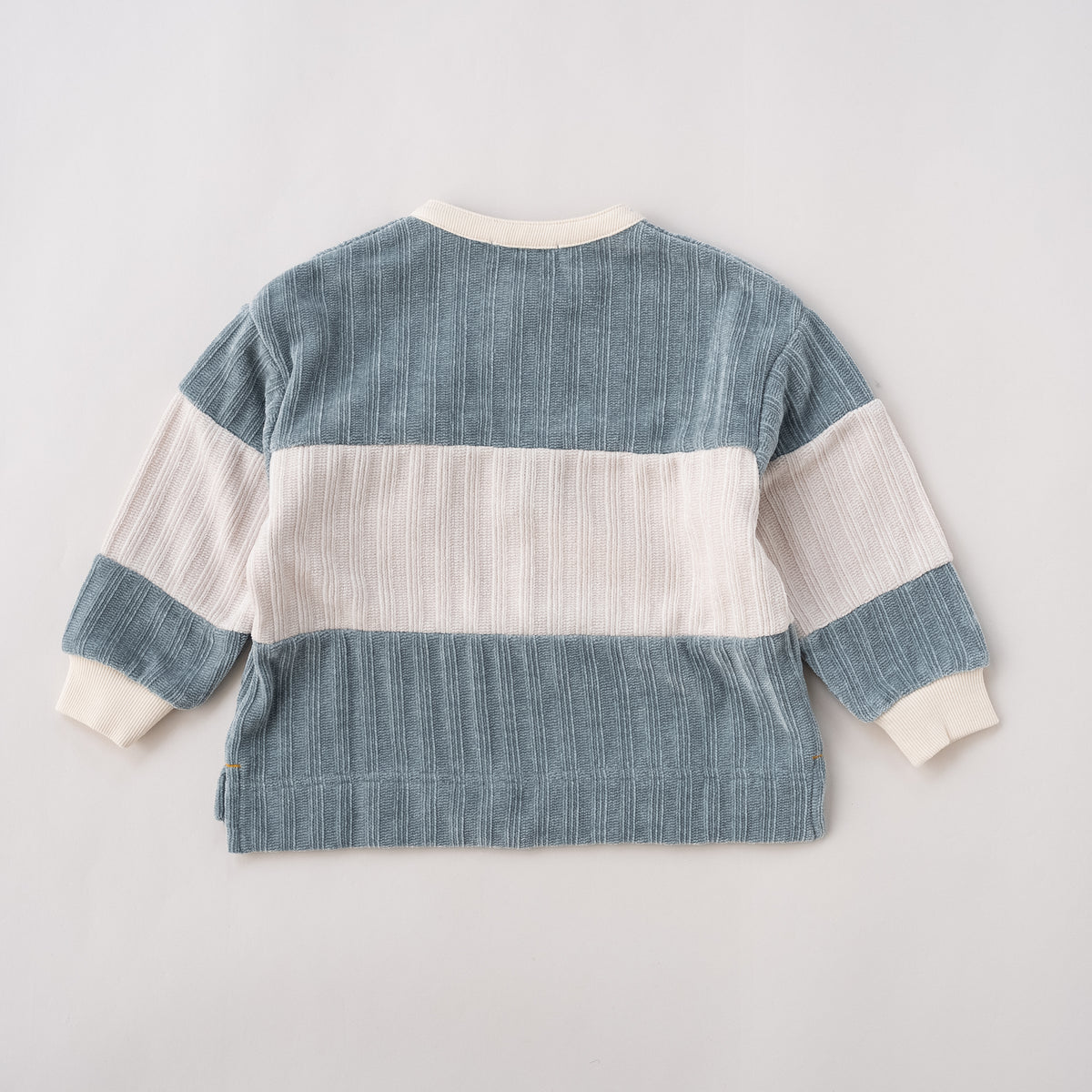 ヘンリーネックモールニットトレーナー　GRAY