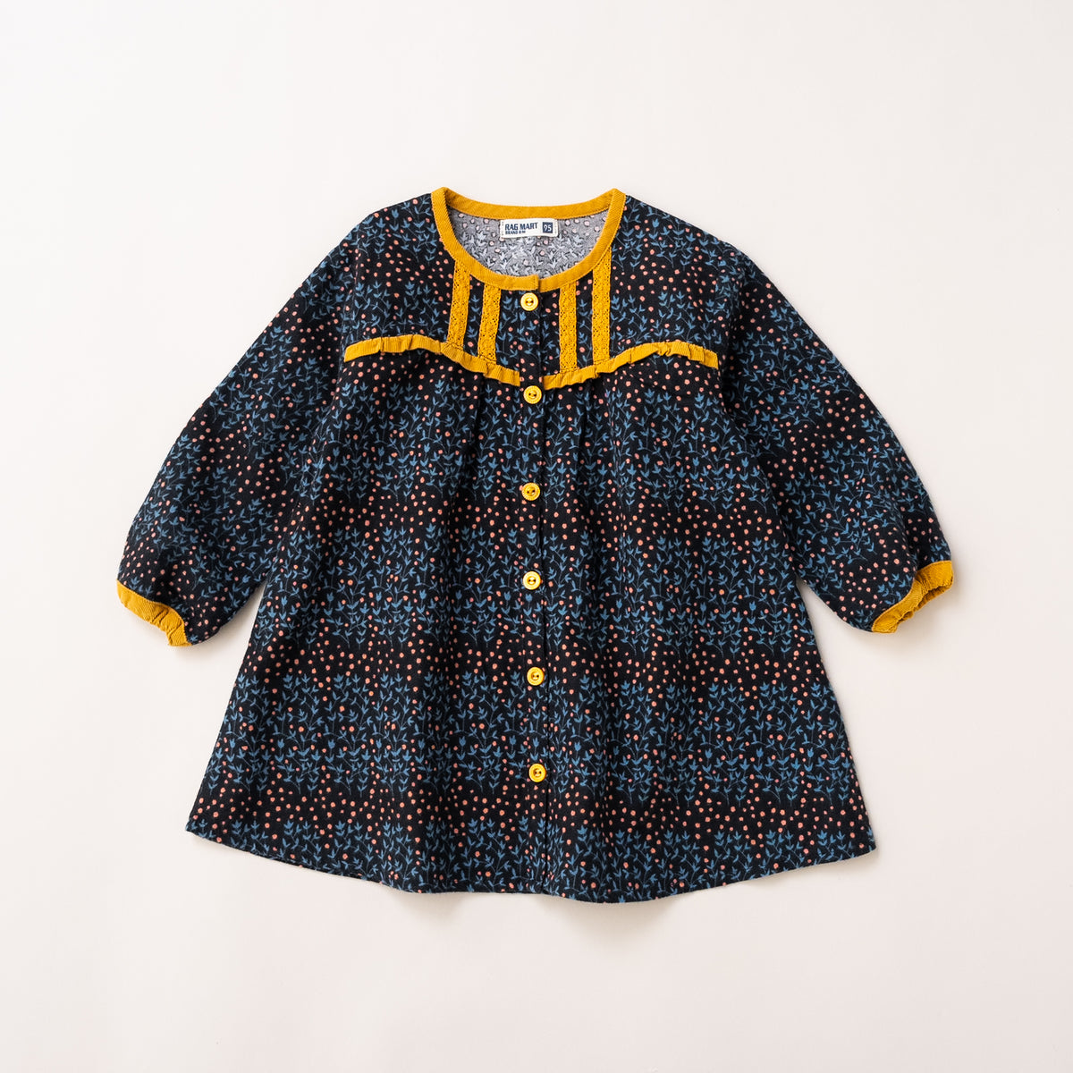 ブラウスワンピース　NAVY
