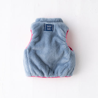 リバーシブルリボンナイロンベスト PINK