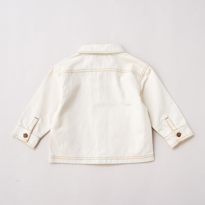 デニムオーバーサイズジャケット　IVORY