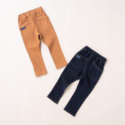 ニットデニムパンツ　NAVY
