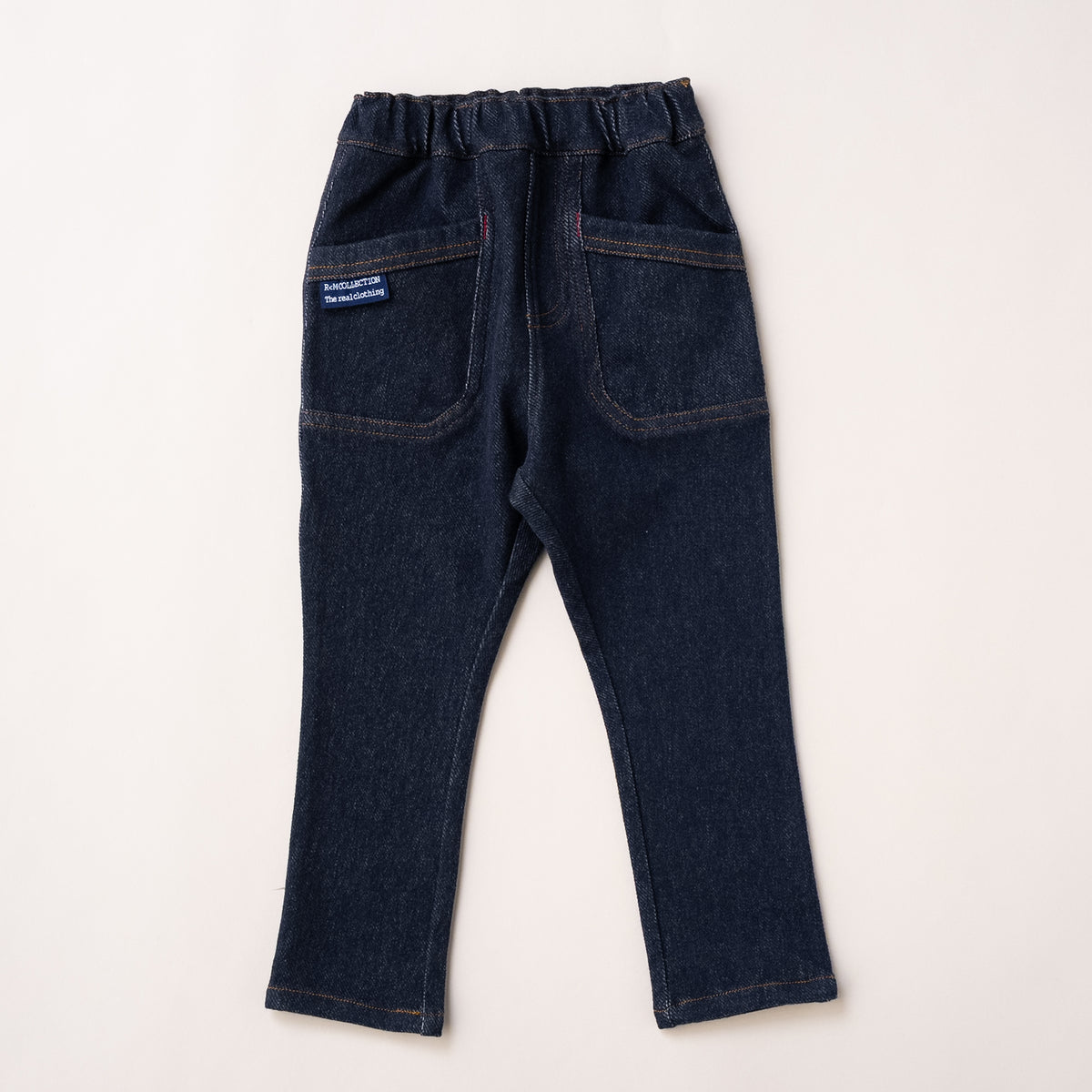 ニットデニムパンツ　NAVY