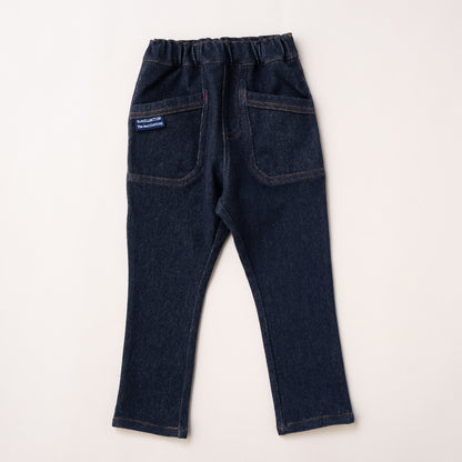 ニットデニムパンツ　NAVY