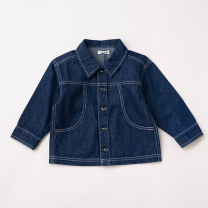 デニムオーバーサイズジャケット　NAVY