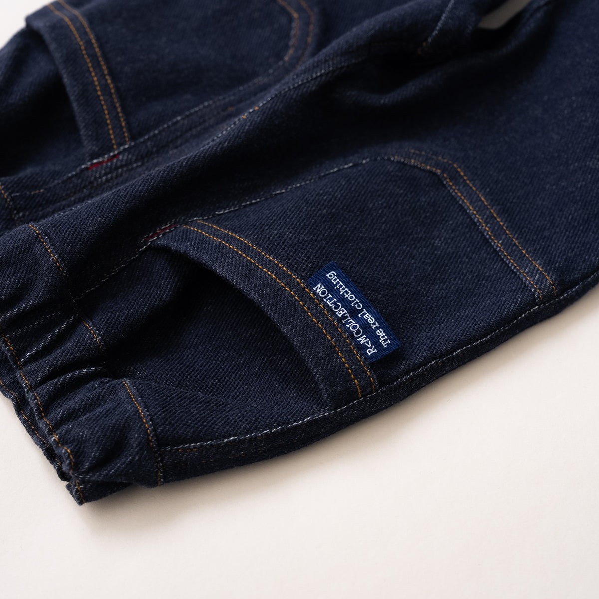 ニットデニムパンツ　NAVY