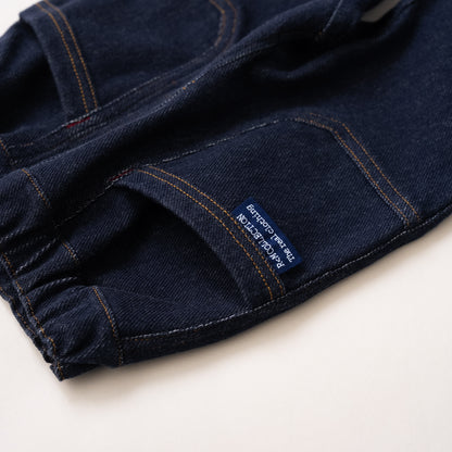 ニットデニムパンツ　NAVY