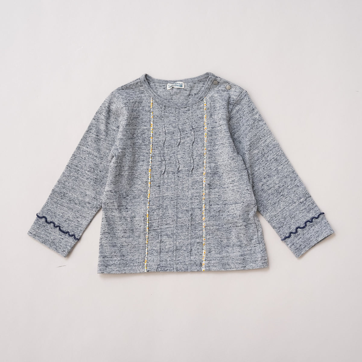タックデザインTシャツ　GRAY