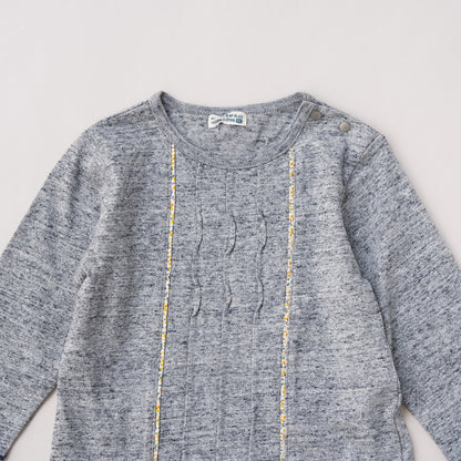 タックデザインTシャツ　GRAY