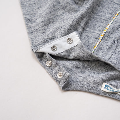 タックデザインTシャツ　GRAY