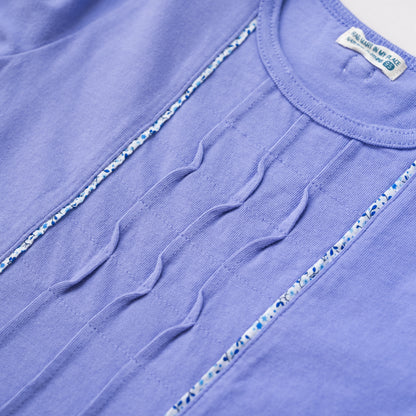 タックデザインTシャツ　PURPLE