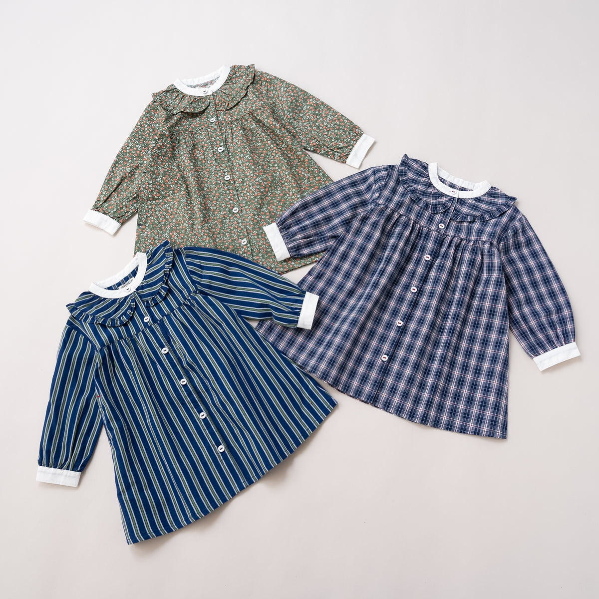 ブラウスワンピース　STRIPE