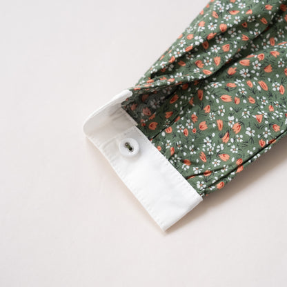 ブラウスワンピース　PRINT