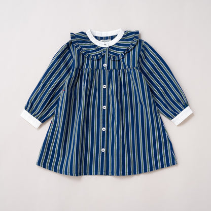 ブラウスワンピース　STRIPE