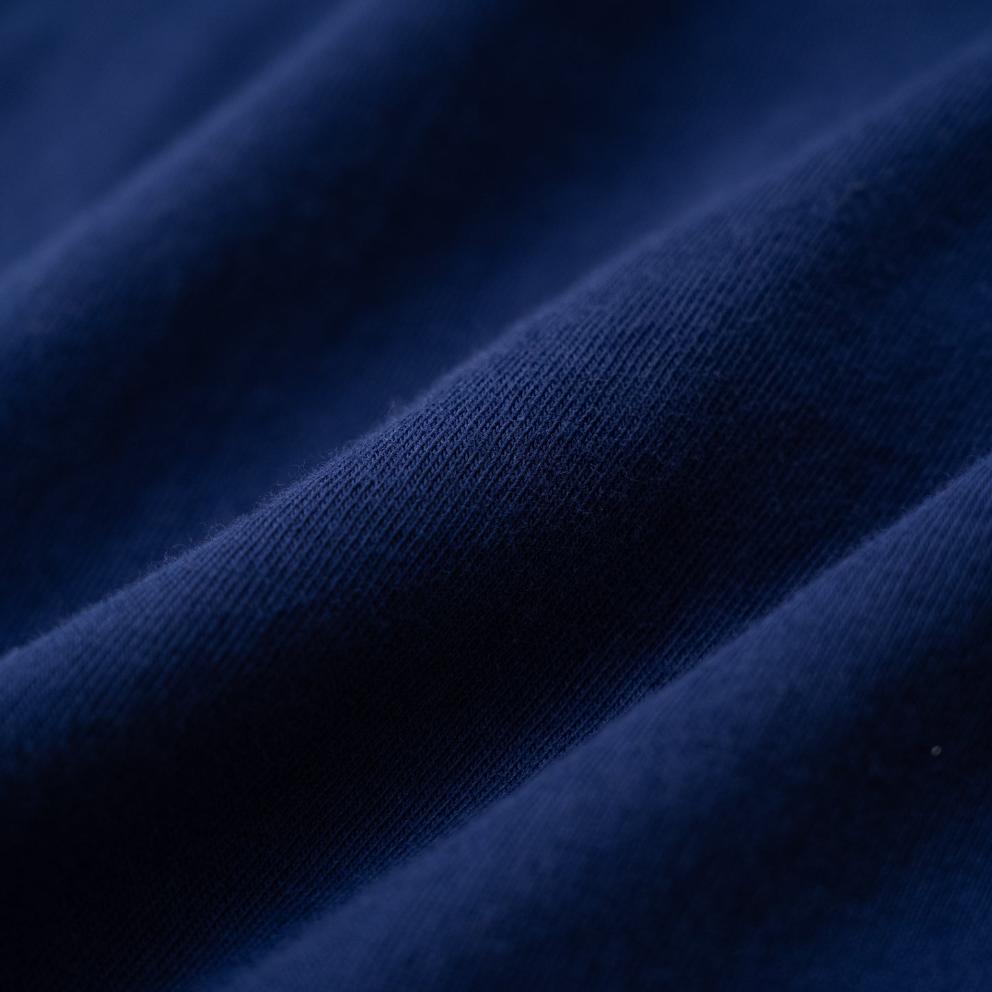 フリルハイネックTシャツ　NAVY