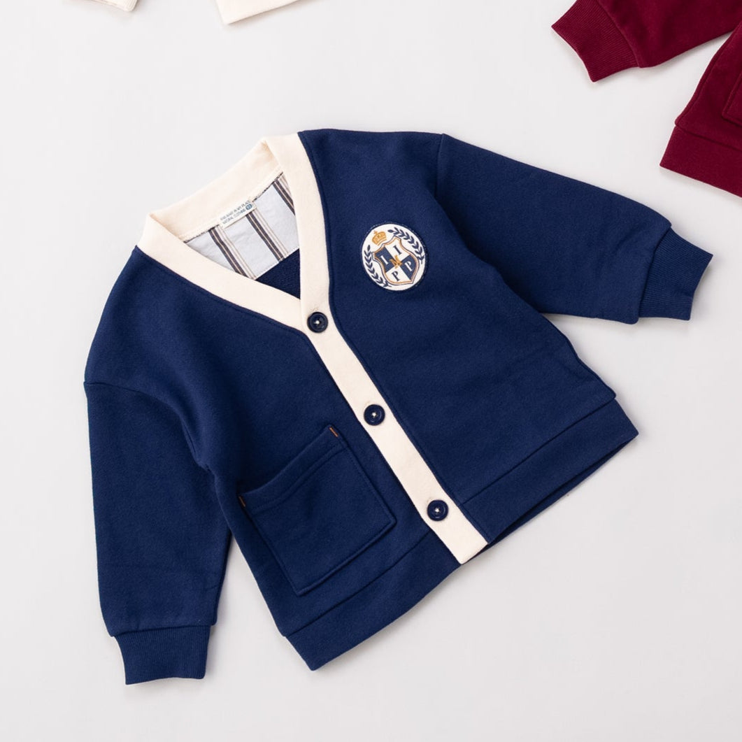 トラッドスタイルカーディガン　NAVY