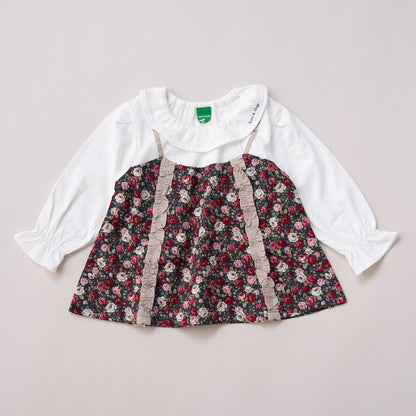 3ピースセット(チュニック・パンツ・ヘアバンド)　RED