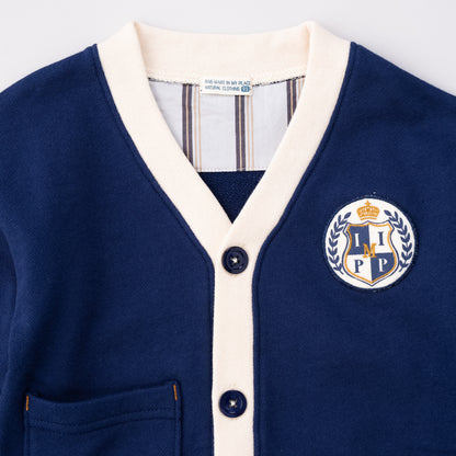 トラッドスタイルカーディガン　NAVY