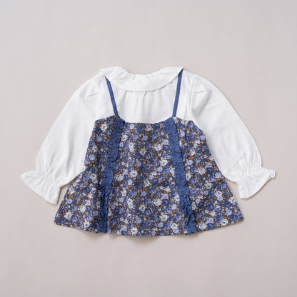 3ピースセット(チュニック・パンツ・ヘアバンド)　BLUE