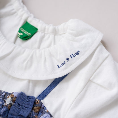 3ピースセット(チュニック・パンツ・ヘアバンド)　BLUE