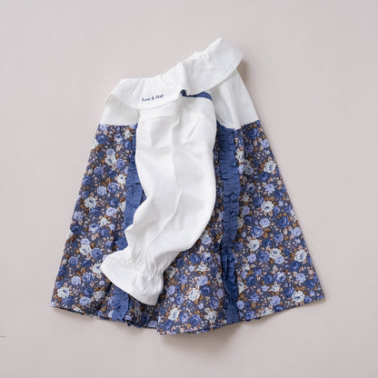 3ピースセット(チュニック・パンツ・ヘアバンド)　BLUE