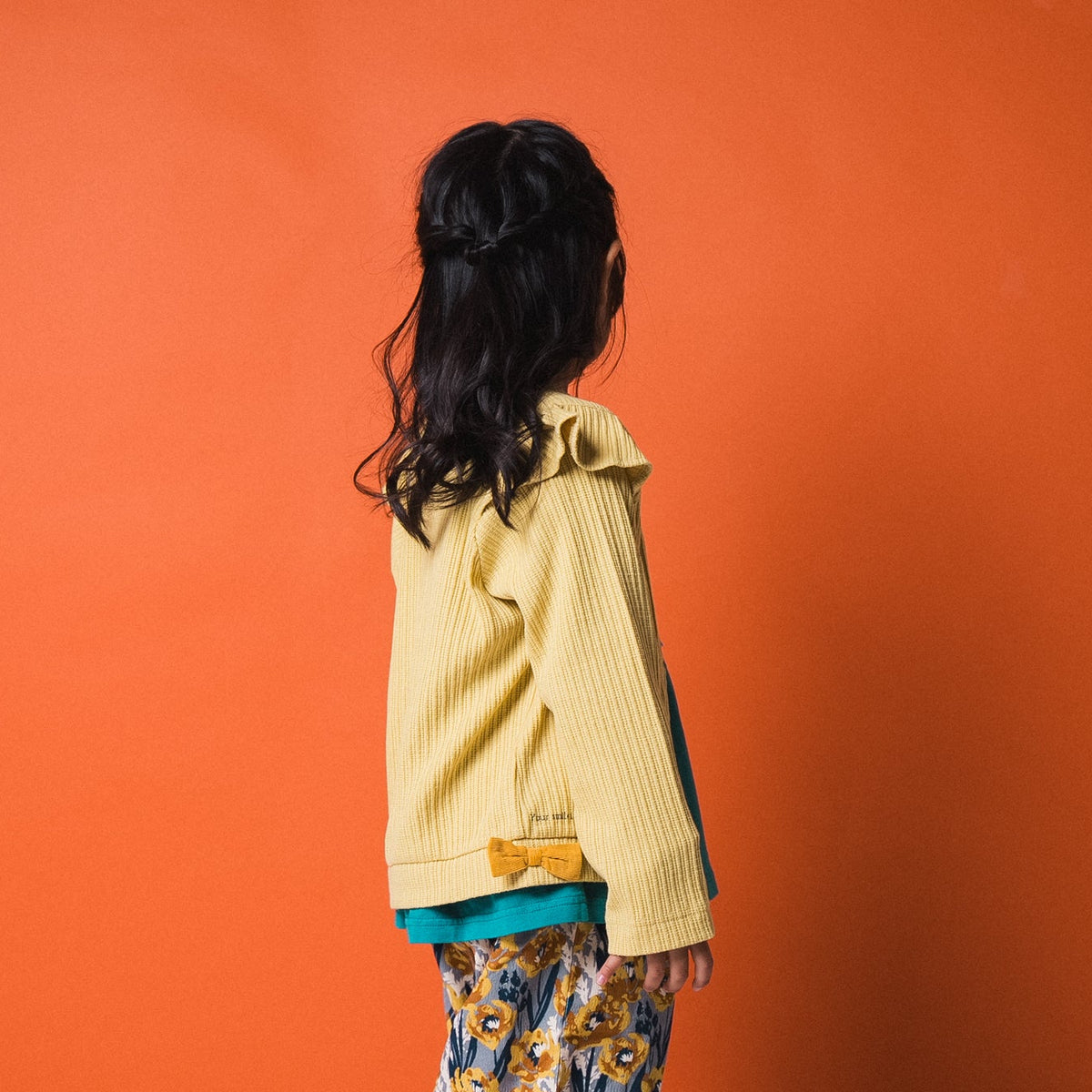 ニットカーディガン　YELLOW