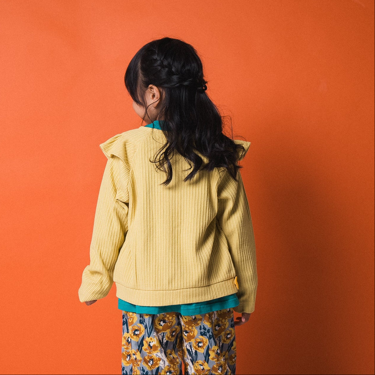 ニットカーディガン　YELLOW