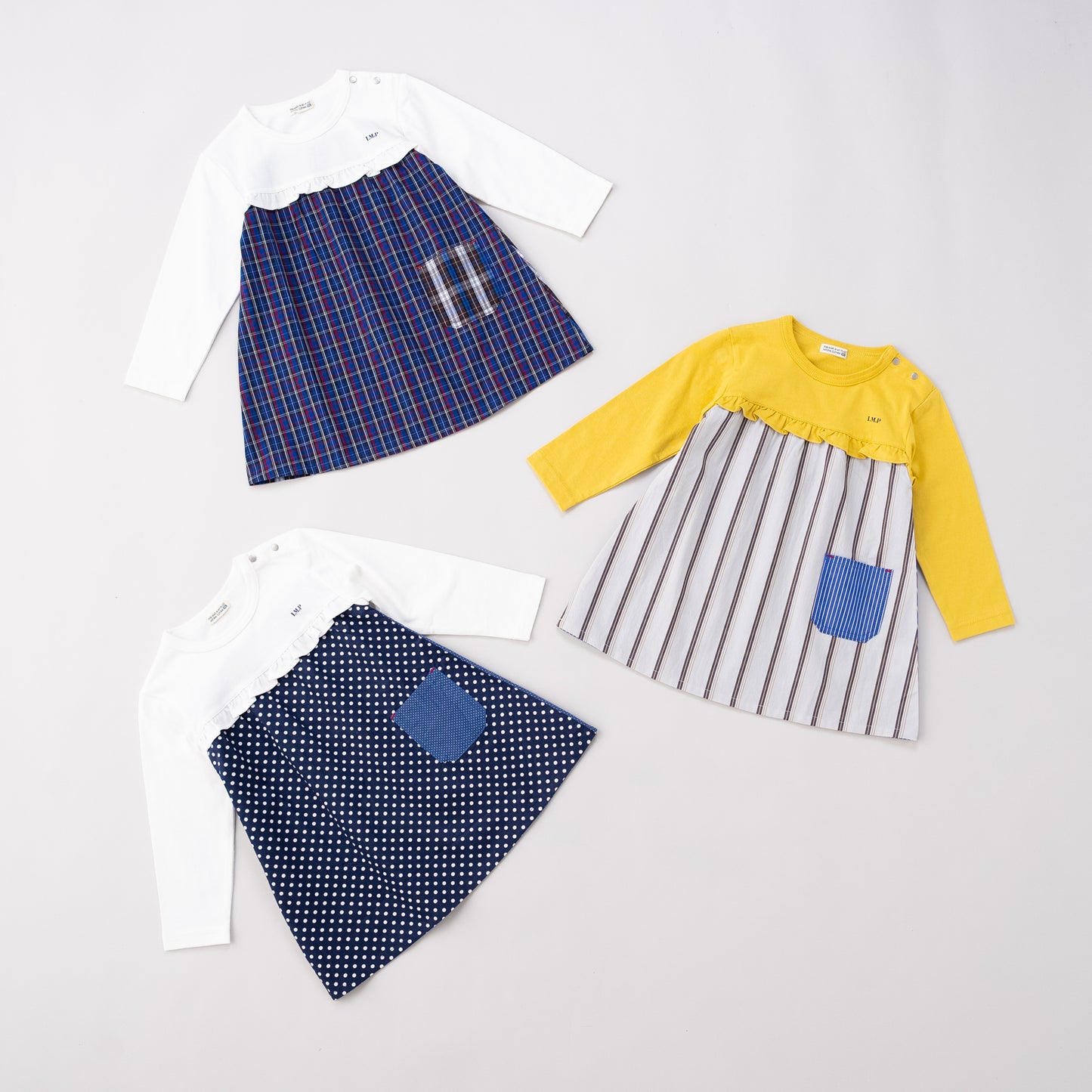 切り替えTシャツワンピース　DOT