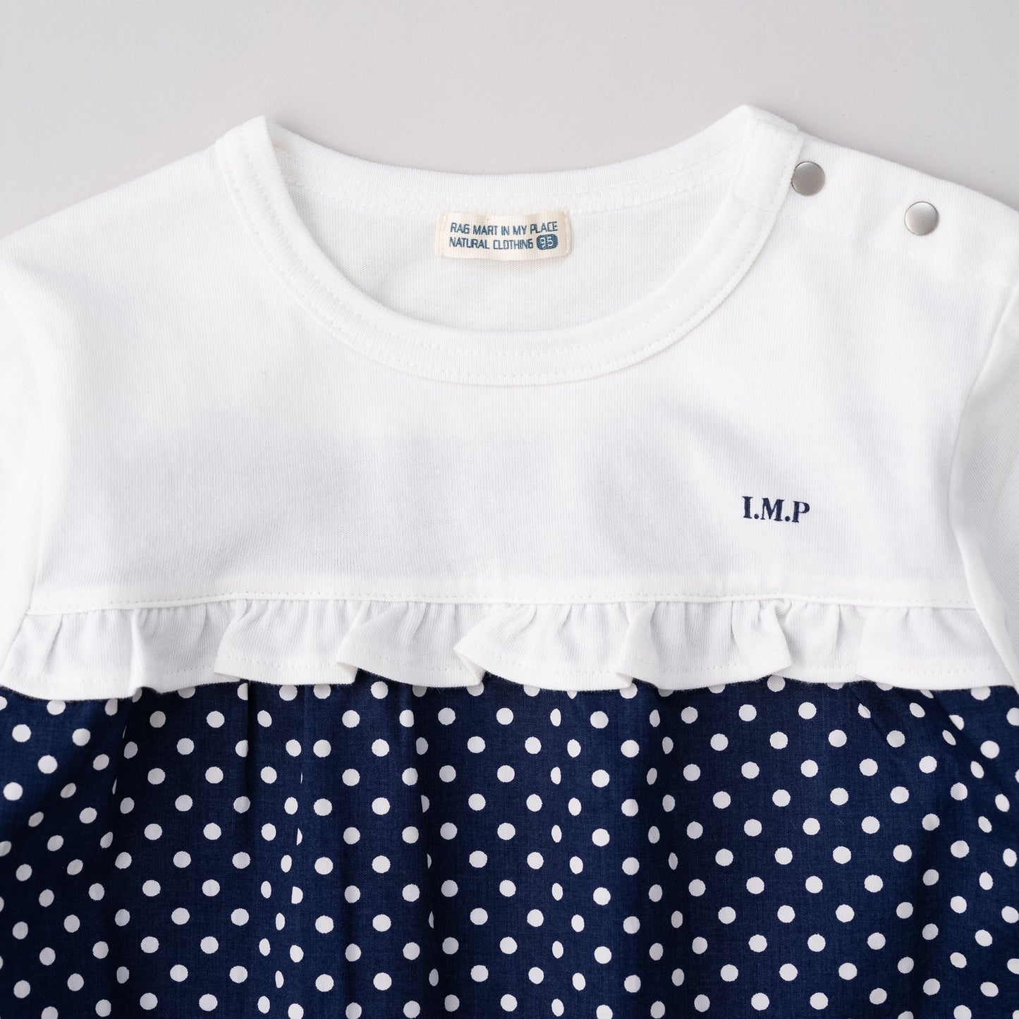 切り替えTシャツワンピース　DOT