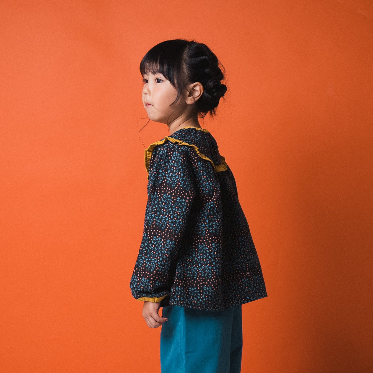 チュニックブラウス　NAVY