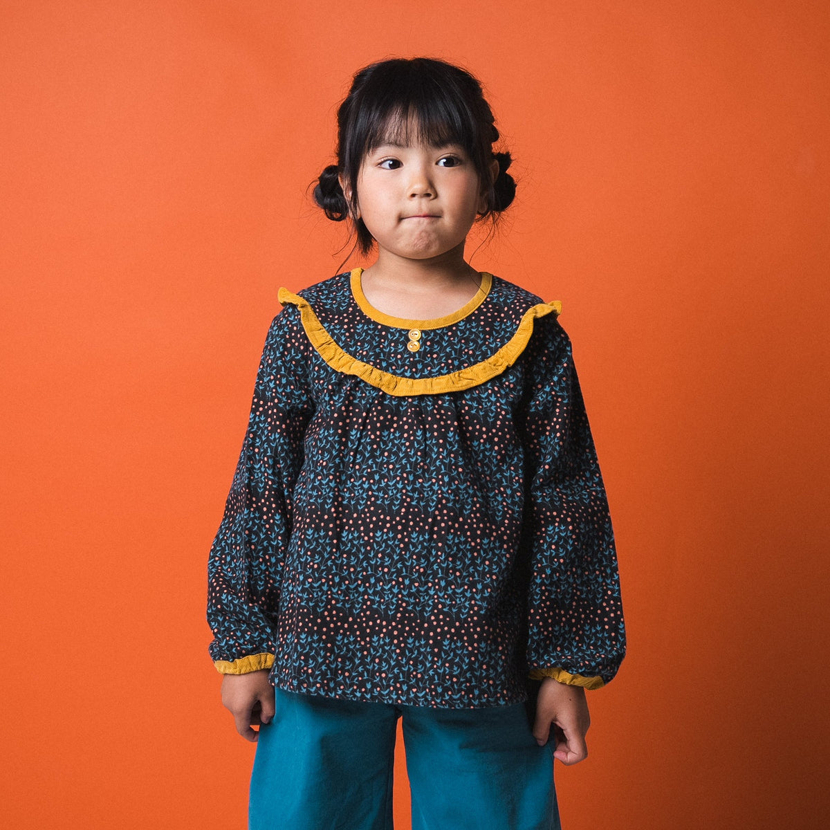 チュニックブラウス　NAVY