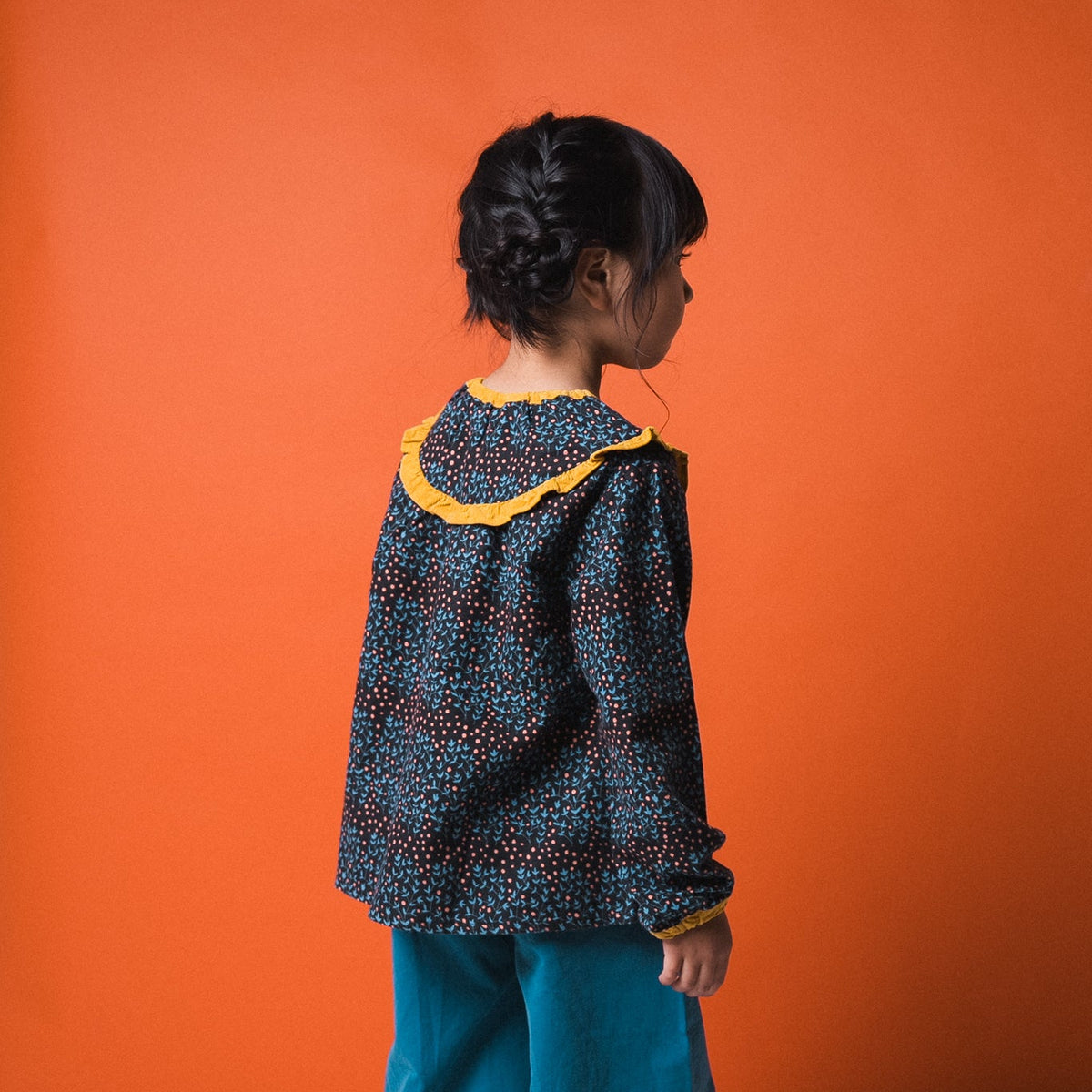 チュニックブラウス　NAVY