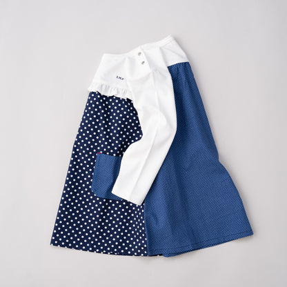 切り替えTシャツワンピース　DOT