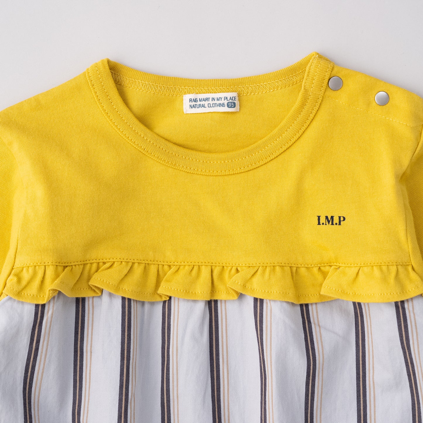 切り替えTシャツワンピース　STRIPE